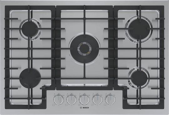 Bosch NGM8058UC 800 Series Gas Cooktop 30'' Stainless Steel Ngm8058Uc