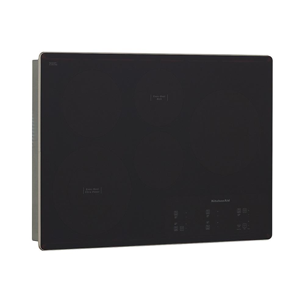 Kitchenaid KCES950KSS 30" Electric Cooktop With 5 Elements And Touch-Activated Controls