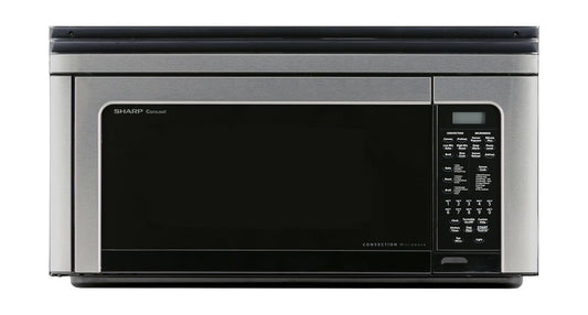 Sharp R1881LSY 1.1 Cu. Ft. 850W Sharp Stainless Steel Convection Over-The-Range Microwave Oven