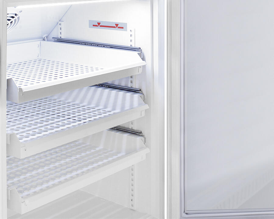 Summit ARS15PVDR Performance Series Pharma-Vac 15 Cu.Ft. Upright All-Refrigerator For Vaccine Storage With Six Ventilated Removable Drawers, With Antimicrobial Silver-Ion Handle And Hospital Grade Cord With 'Green Dot' Plug