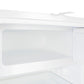 Summit ADA302RFZTBC Built-In Undercounter, Ada Compliant Refrigerator-Freezer In White, Designed For General Purpose Storage, With Pure Copper Towel Bar Handle, Manual Defrost With Glass Shelves, Front Lock, And Door Storage