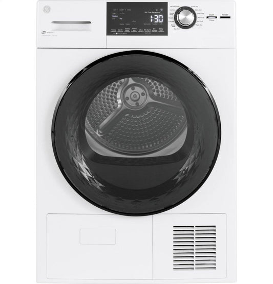 Ge Appliances GFT14ESSMWW Ge® 24" 4.1 Cu.Ft. Front Load Ventless Condenser Electric Dryer With Stainless Steel Basket
