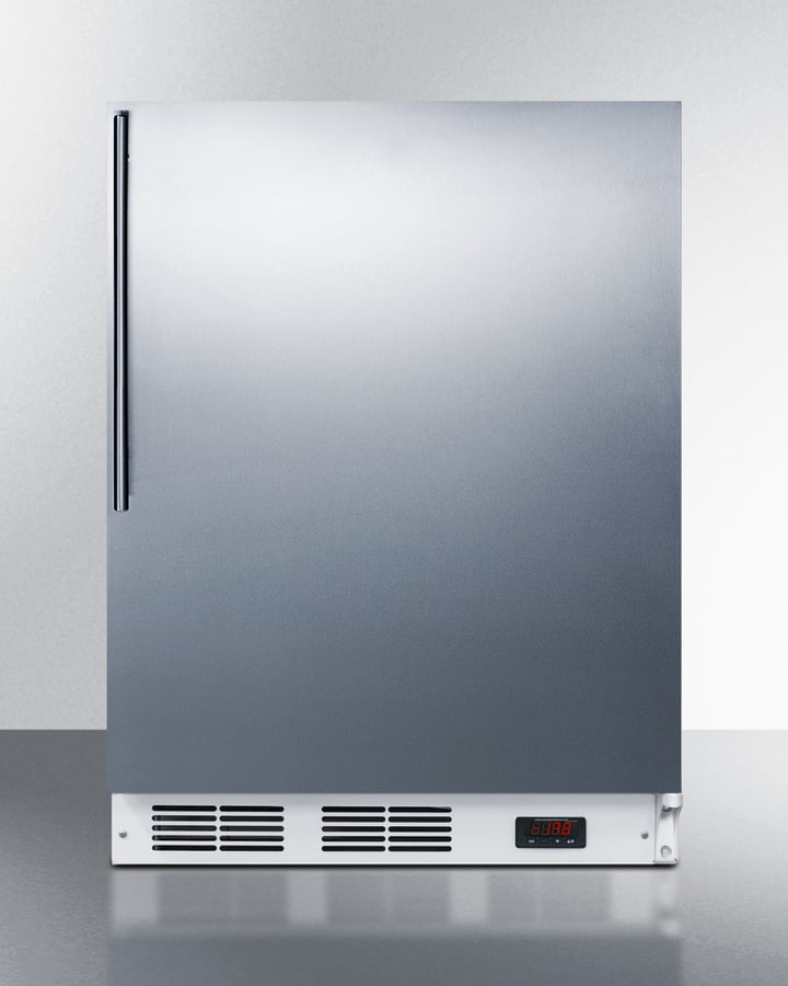 Summit VT65M7SSHVADA Ada Compliant Medical All-Freezer Capable Of -25 C Operation, With Wrapped Stainless Steel Door And Thin Handle
