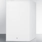 Summit FF31L7BI Commercial Style Built-In Capable Compact All-Refrigerator In White With Digital Thermostat