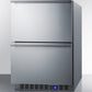 Summit SCFF532D Built-In Undercounter Two-Drawer All-Freezer With Frost-Free Operation, Stainless Steel Construction, And Panel-Ready Drawer Fronts
