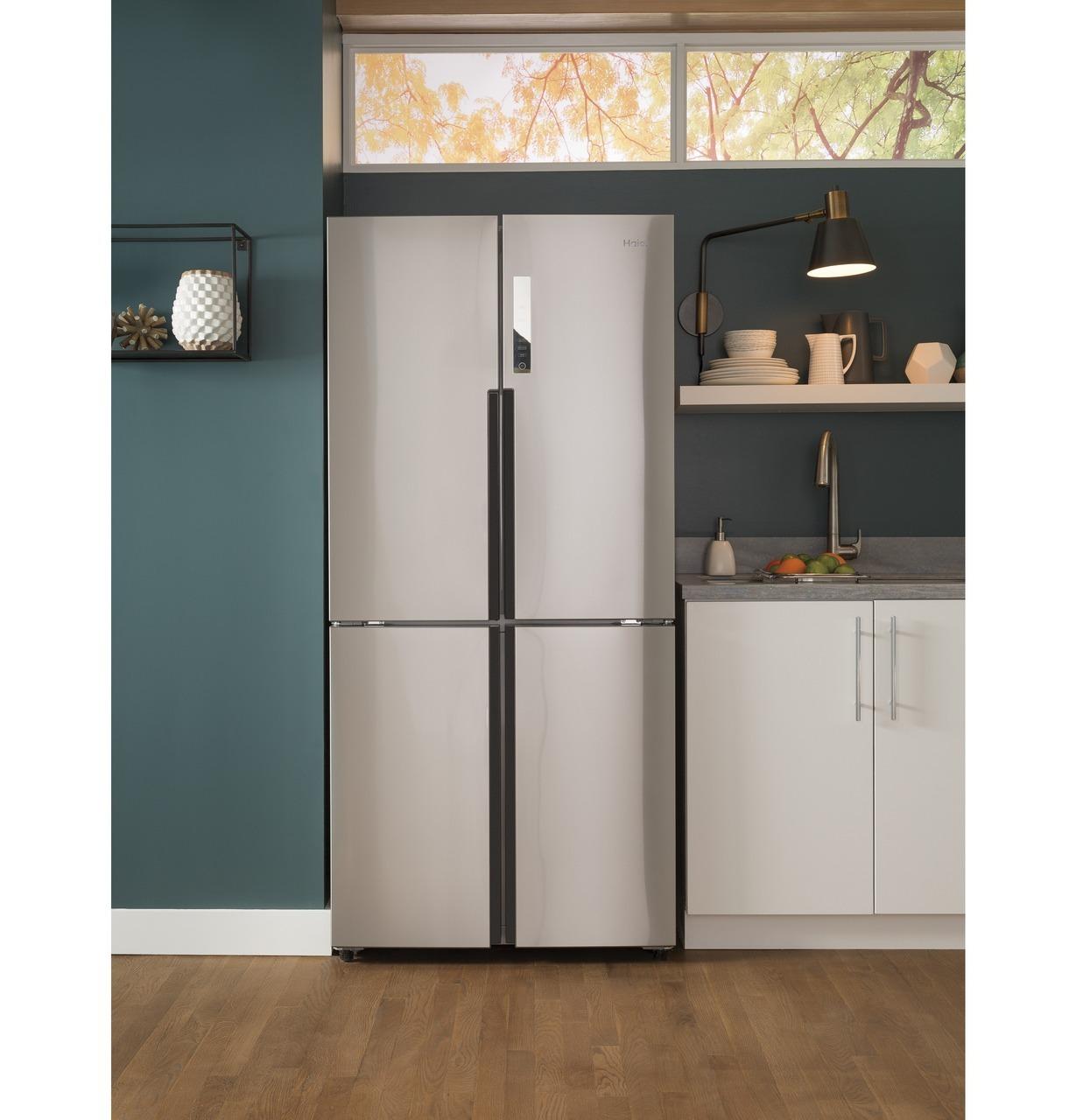 Haier QHE16HYPFS 16.4 Cu. Ft. Quad Door Refrigerator