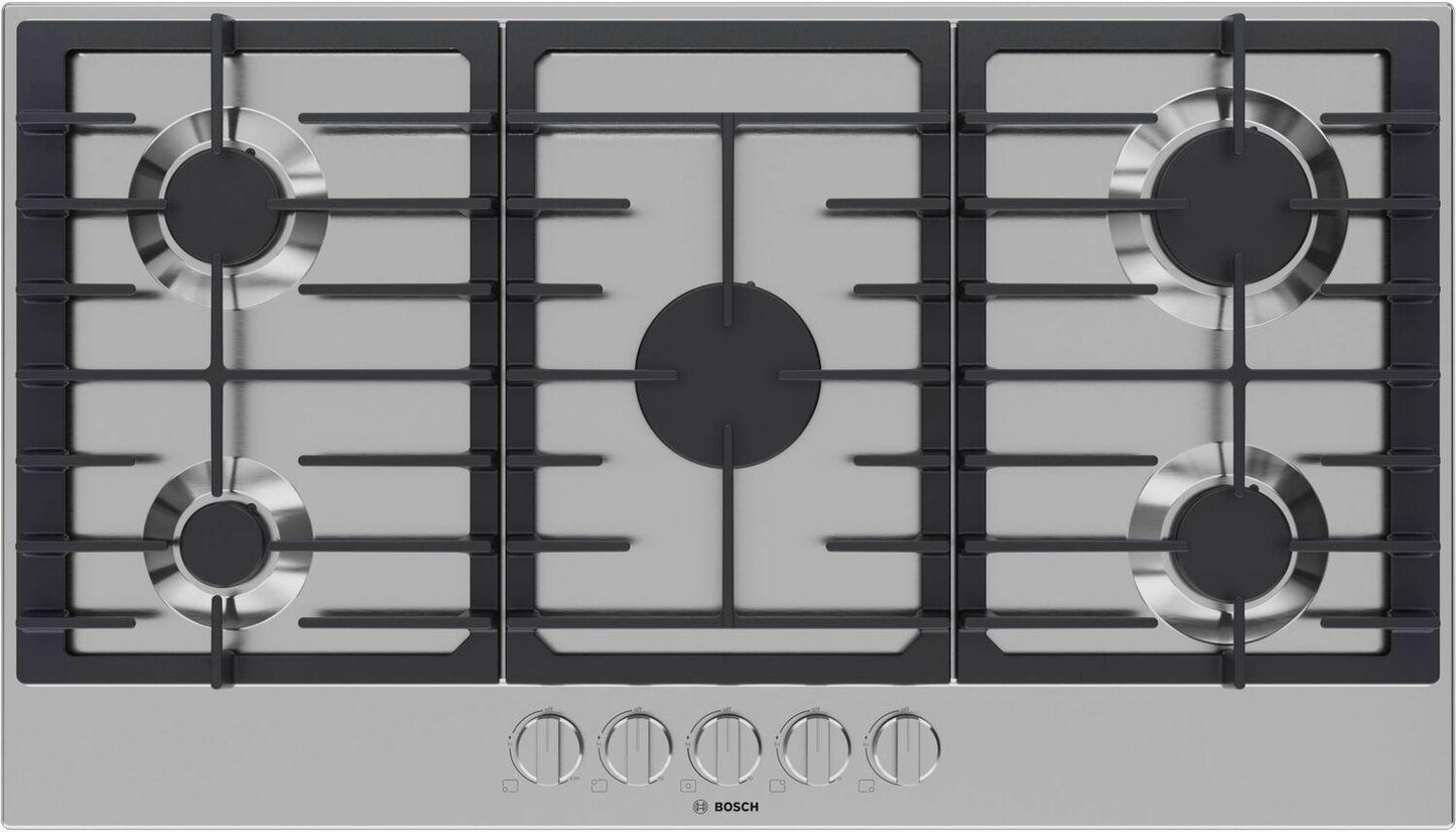 Bosch NGM3650UC 300 Series Gas Cooktop Stainless Steel