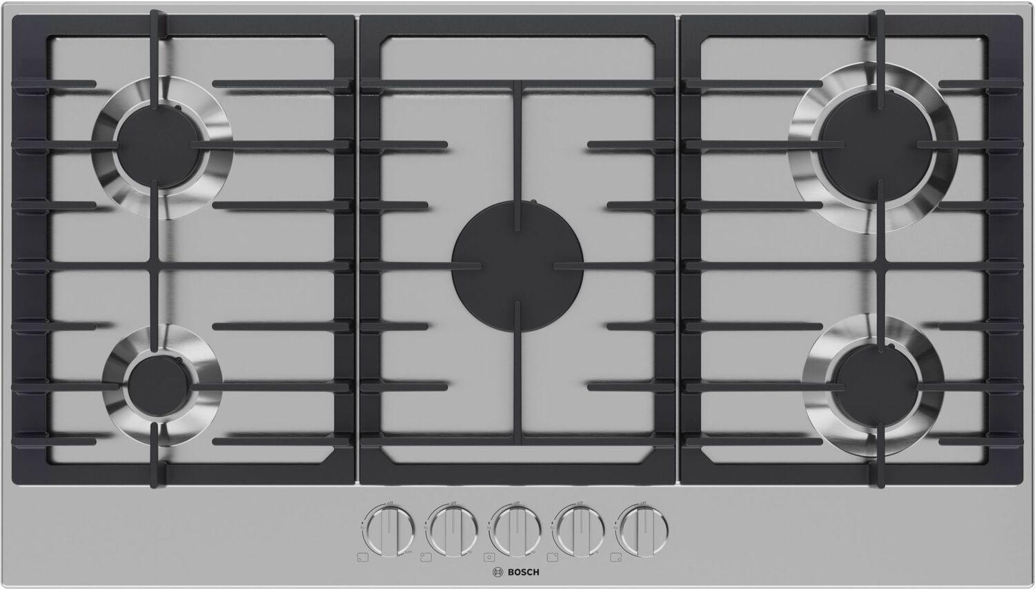 Bosch NGM3650UC 300 Series Gas Cooktop Stainless Steel