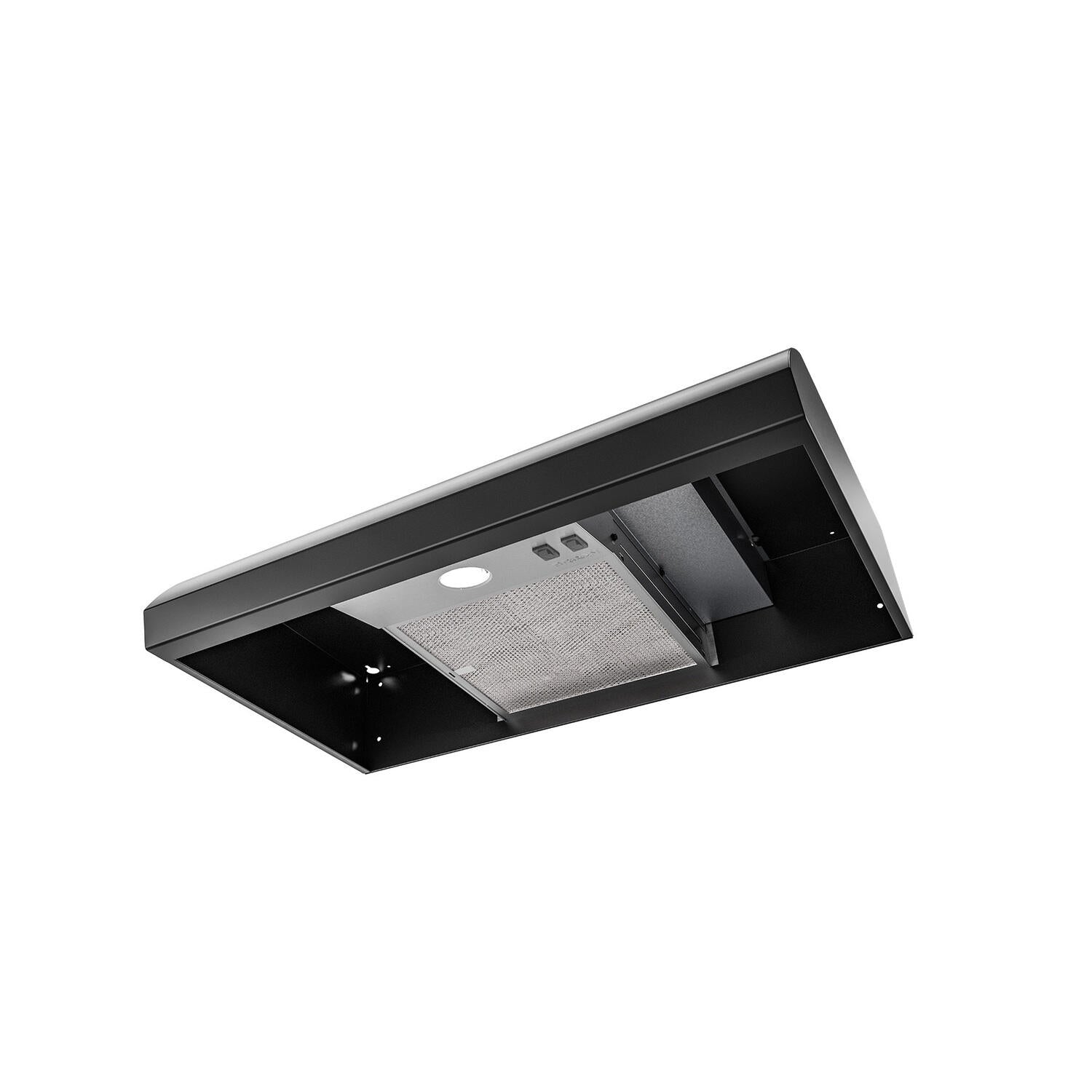 Broan BXT130BL Broan® 30-Inch 4-Way Convertible Under-Cabinet Range Hood, 270 Max Cfm, Black