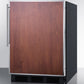 Summit CT66BBIFR Built-In Undercounter Refrigerator-Freezer For General Purpose Use, With Dual Evaporator Cooling, Ss Door Frame For Panel Inserts, And Black Cabinet