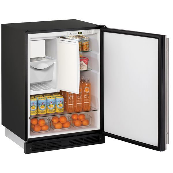U-Line UCO1224FS00B Co1224F 24" Refrigerator/Ice Maker With Stainless Solid Finish, No (115 V/60 Hz Volts /60 Hz Hz)