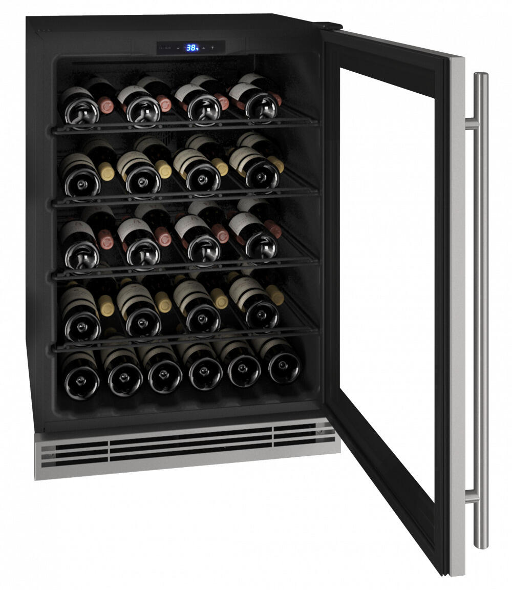 U-Line UHWC024SG01A Hwc024 24" Wine Refrigerator With Stainless Frame Finish (115V/60 Hz Volts /60 Hz Hz)