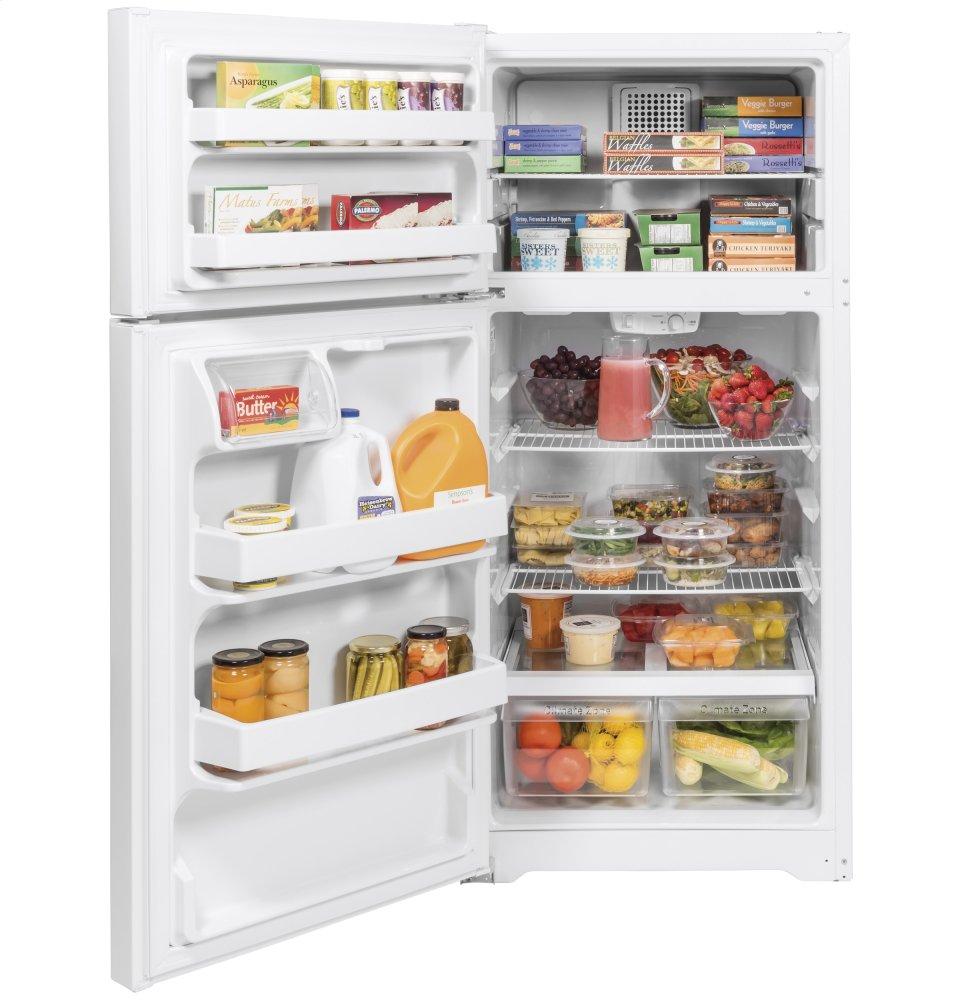 Ge Appliances GTE16DTNLWW Ge® Energy Star® 15.6 Cu. Ft. Top-Freezer Refrigerator