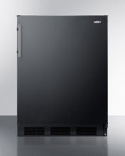 Summit FF63BADA Ada Compliant Freestanding All-Refrigerator For Residential Use, Auto Defrost With Black Exterior