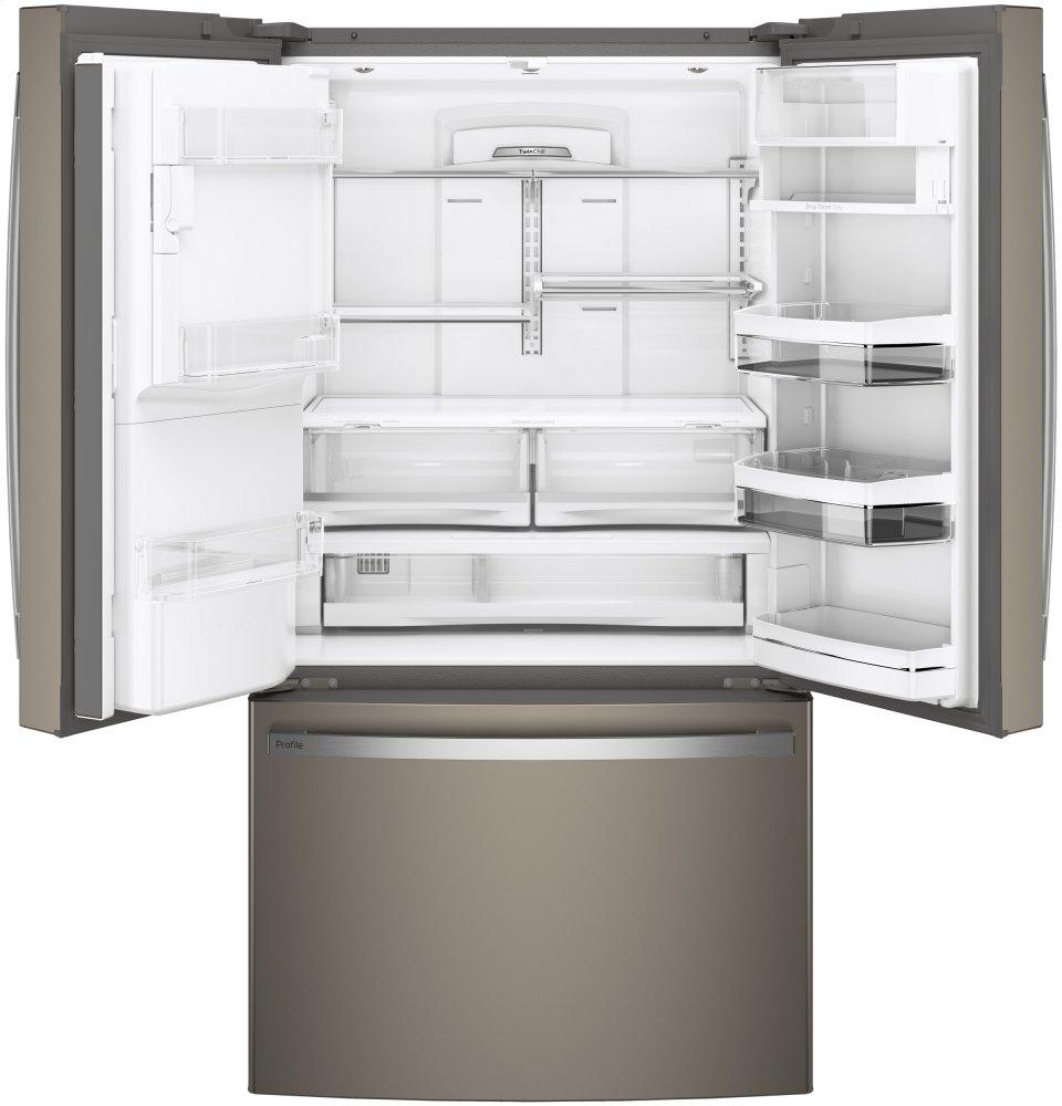 Ge Appliances PYE22KMKES Ge Profile™ Series Energy Star® 22.1 Cu. Ft. Counter-Depth French-Door Refrigerator With Hands-Free Autofill