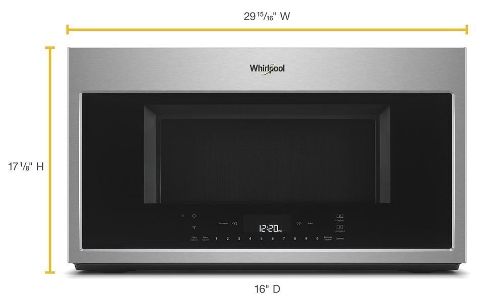 Whirlpool WMH78019HZ 1.9 Cu. Ft. Smart Over-The-Range Microwave With Scan-To-Cook Technology 1