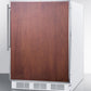 Summit CT661BIFR Built-In Undercounter Refrigerator-Freezer For Residential Use, Cycle Defrost With A Deluxe Interior, Ss Door Frame For Slide-In Panels, And White Cabinet