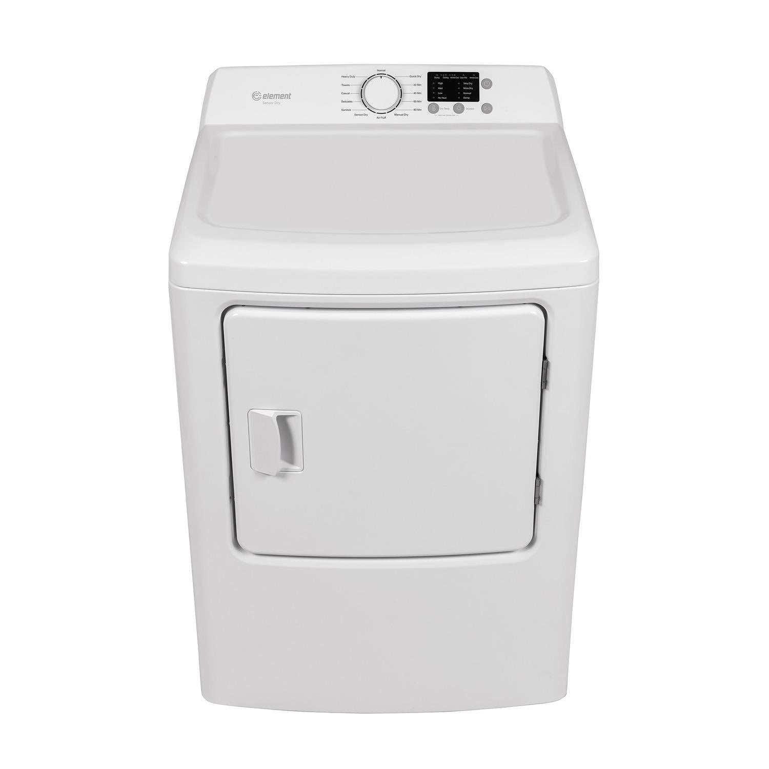 Element Appliance EATDE2767CW Element Electronics 6.7 Cu. Ft. Front Load Electric Dryer - White (Eatde2767Cw)