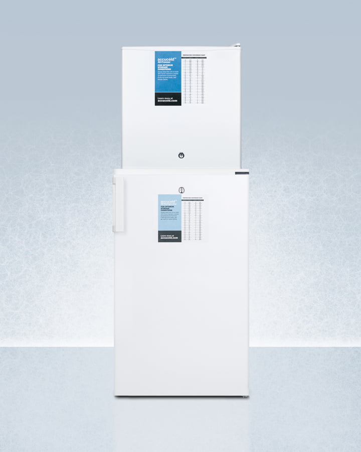 Summit FF511LFS24LSTACKPRO Ff511Lpro Auto Defrost All-Refrigerator With Digital Controls And Compact Manual Defrost Fs24Lpro All-Freezer With Stacking Rack, Both With Factory-Installed Probe Holes