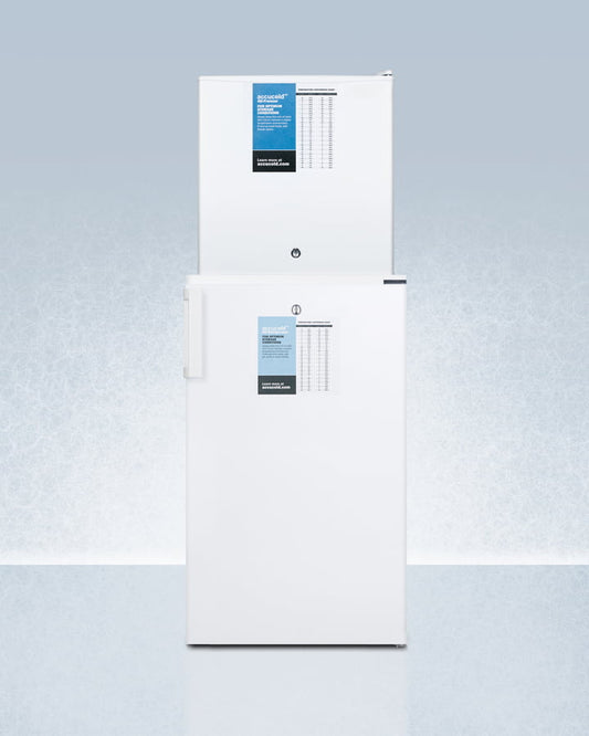 Summit FF511LFS24LSTACKPRO Ff511Lpro Auto Defrost All-Refrigerator With Digital Controls And Compact Manual Defrost Fs24Lpro All-Freezer With Stacking Rack, Both With Factory-Installed Probe Holes