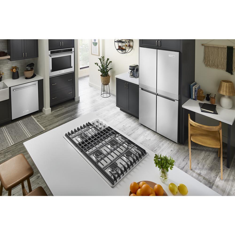 Kitchenaid KRQC506MPS 19.4 Cu. Ft. 36-Inch Wide Counter-Depth 4-Door Refrigerator With Printshield™ Finish