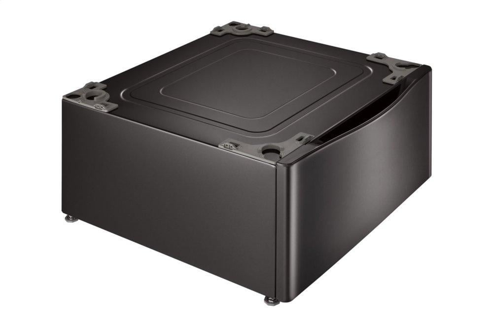 Lg WDP4B Laundry Pedestal - Black Steel