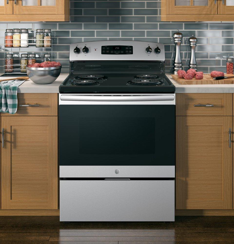 Ge Appliances JB256RMSS Ge® 30" Free-Standing Electric Range
