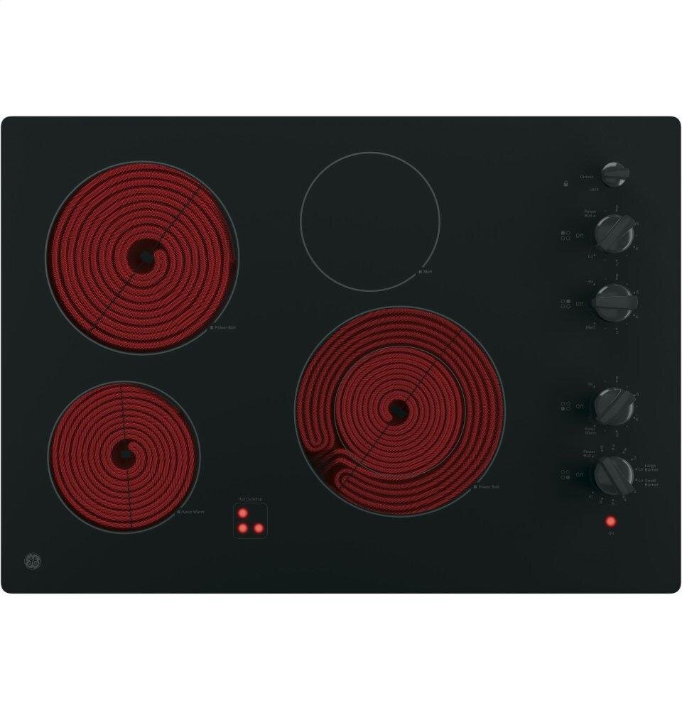 Ge Appliances JP3530DJBB Ge® 30" Built-In Knob Control Electric Cooktop