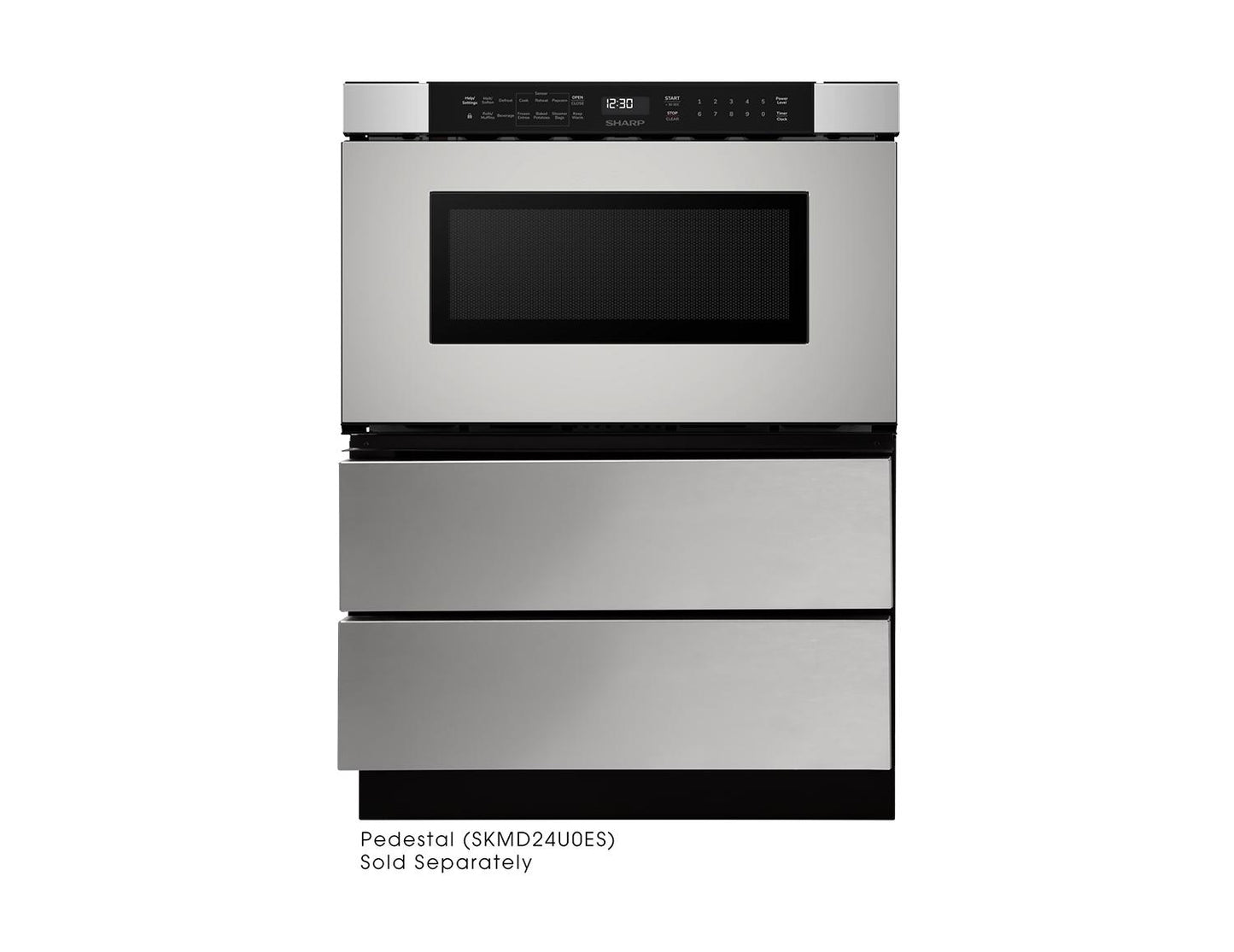 Sharp SMD2440JS 24 In. 1.2 Cu. Ft. Built-In Stainless Steel Microwave Drawer Oven