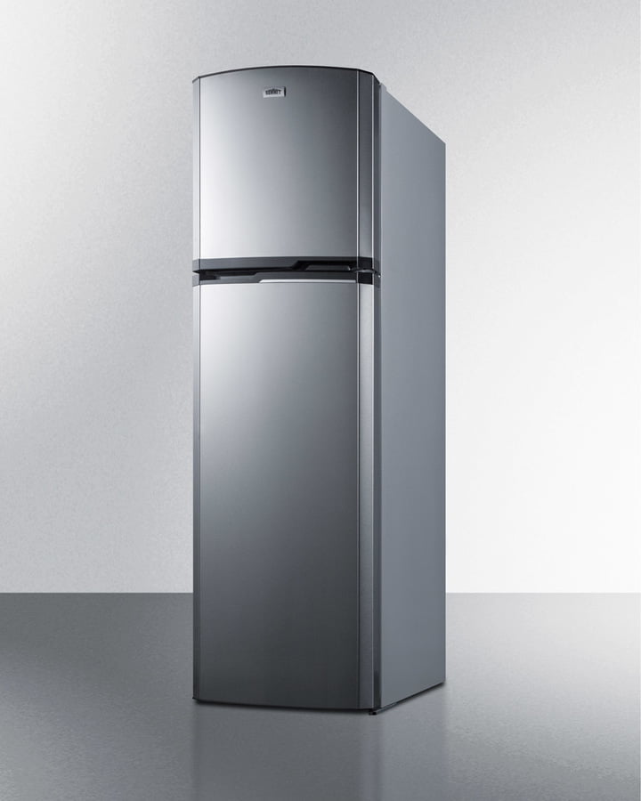 Summit FF948SSIM 22" Wide Top Mount Refrigerator-Freezer With Icemaker