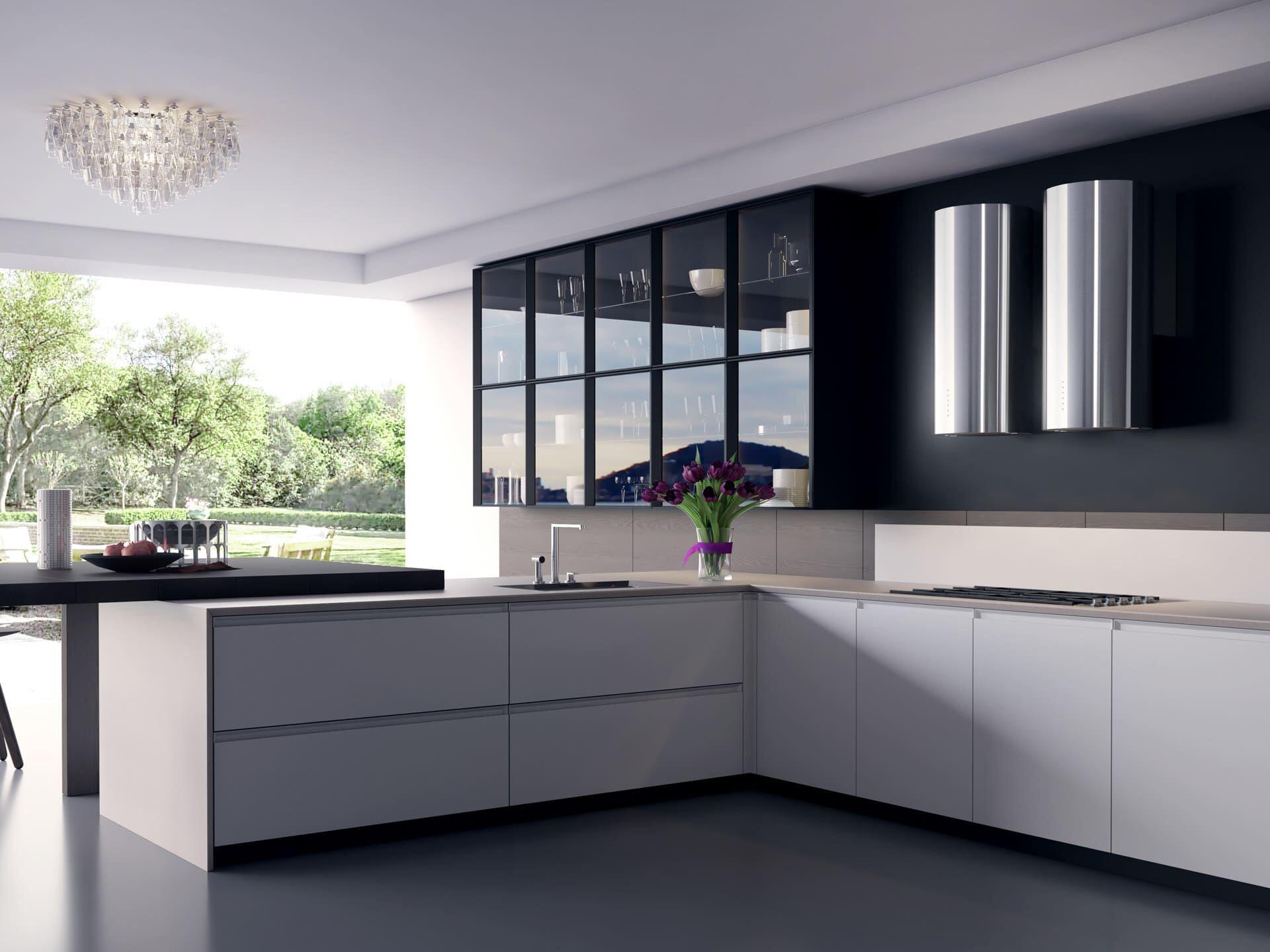 Xo Appliance XOCYL16B 600 Cfm Designer Cylinder Wall Mount Black