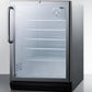 Summit SCR600BGLCSS Commercially Listed 5.5 Cu.Ft. Built-In Undercounter Beverage Center In A 24