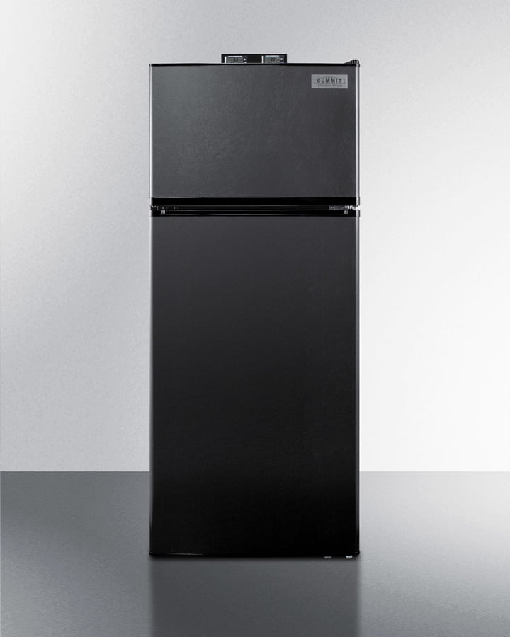 Summit BKRF1119B Frost-Free Break Room Refrigerator-Freezer In Black With Nist Calibrated Alarm/Thermometers