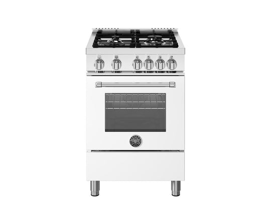 Bertazzoni MAS244GASBIV 24 Inch All Gas Range, 4 Burners Bianco Matt