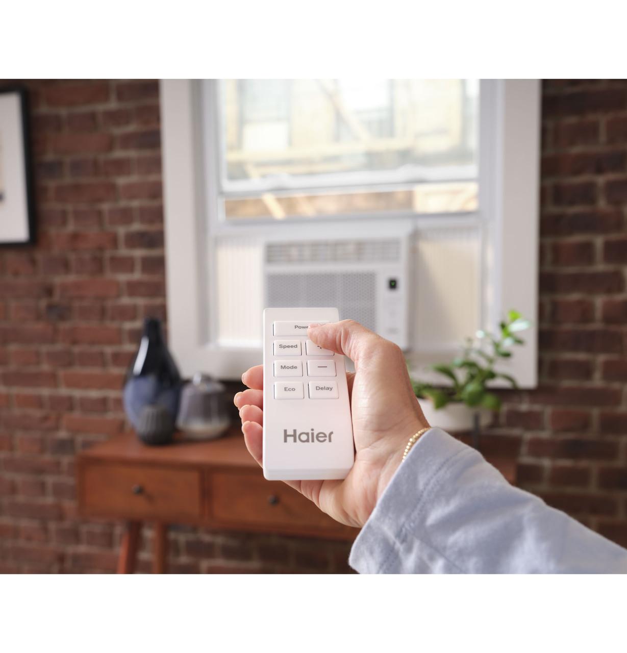 Haier QHEK08AC Haier 8,000 Btu Smart Electronic Window Air Conditioner For Medium Rooms Up To 350 Sq. Ft.