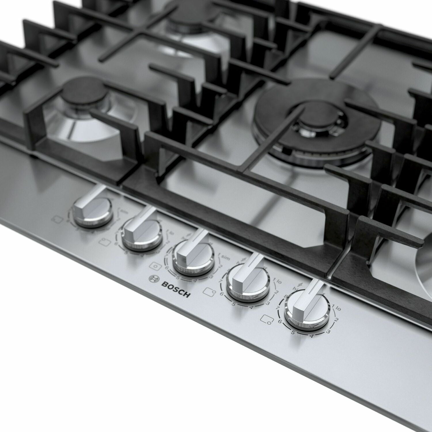 Bosch NGM8057UC 800 Series Gas Cooktop 30'' Stainless Steel Ngm8057Uc