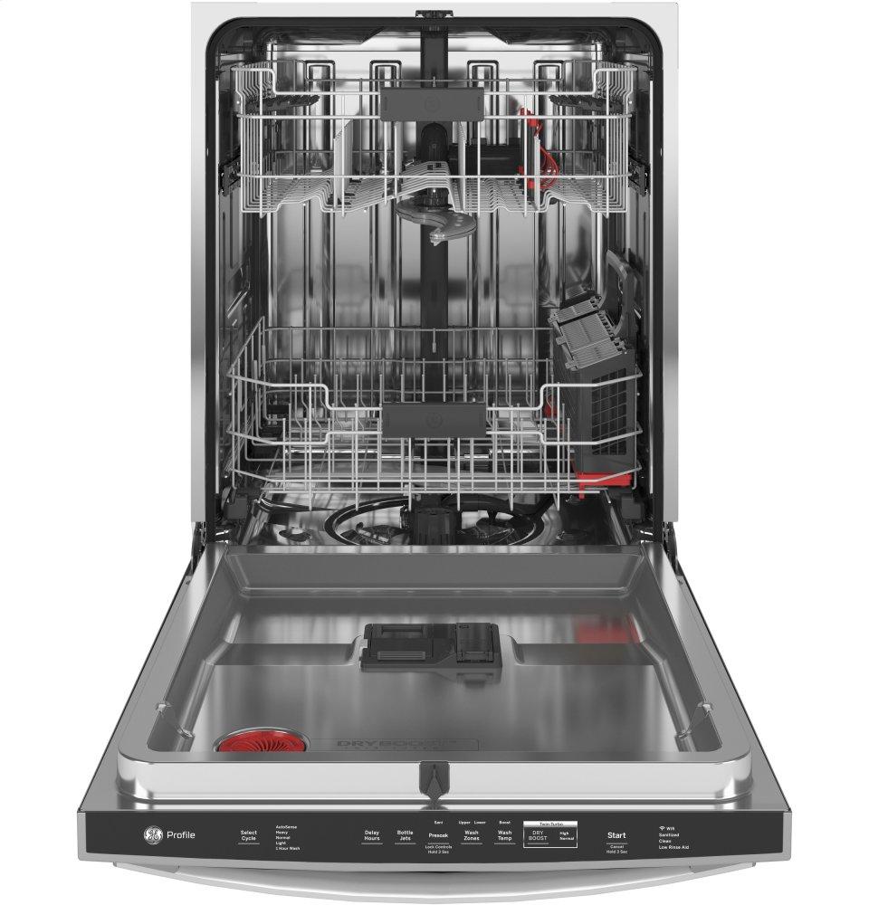 Ge Appliances PDT775SYNFS Ge Profile&#8482; Fingerprint Resistant Top Control With Stainless Steel Interior Dishwasher With Sanitize Cycle & Twin Turbo Dry Boost