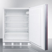 Summit AL750LBIIF Ada Compliant Built-In Undercounter All-Refrigerator For General Purpose Use, Auto Defrost W/Lock, Integrated Door Frame For Overlay Panels, And White Cabinet