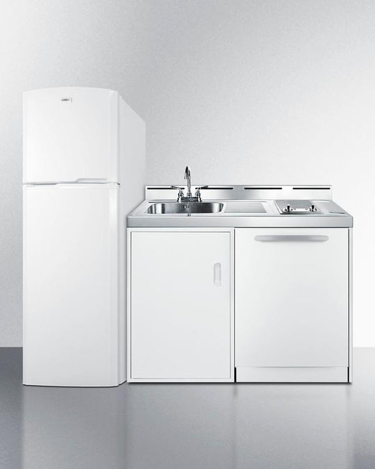 Summit ACKDW721G 71" Wide All-In-One Kitchenette With Dishwasher
