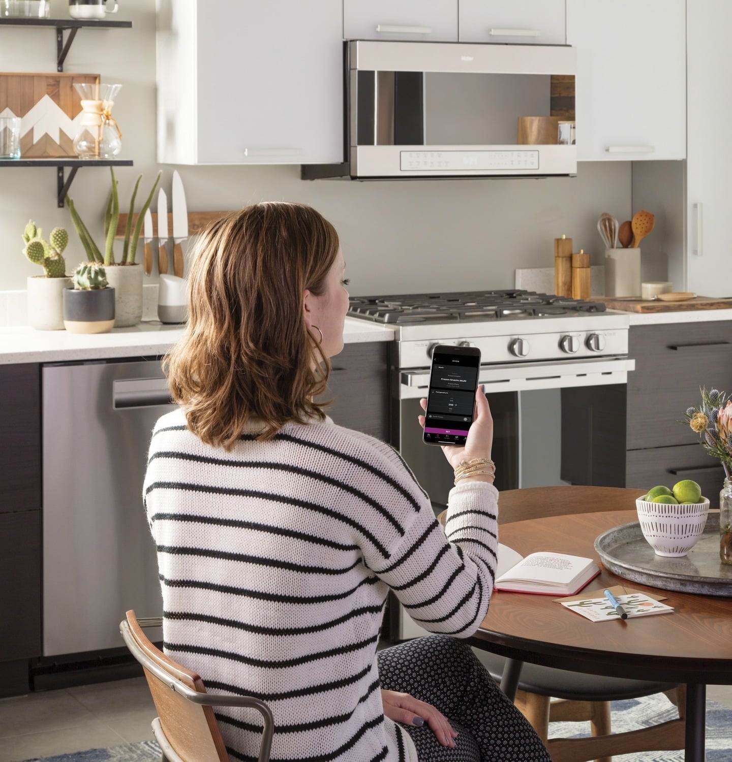 Haier QVM7167RNSS 30" 1.6 Cu. Ft. Smart Over-The-Range Microwave Oven