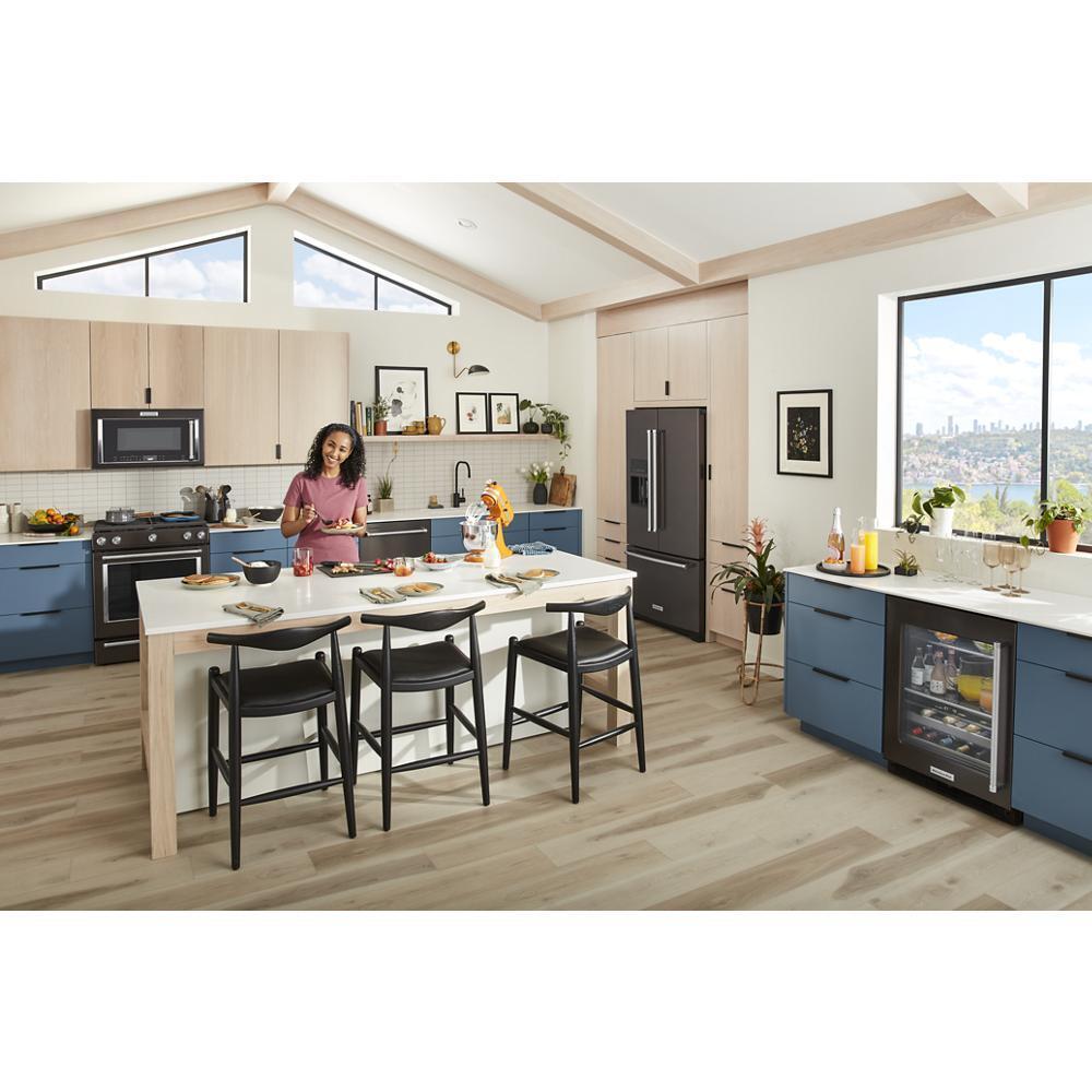 Kitchenaid KRFF577KBS 26.8 Cu. Ft. Standard-Depth French Door Refrigerator With Exterior Ice And Water Dispenser