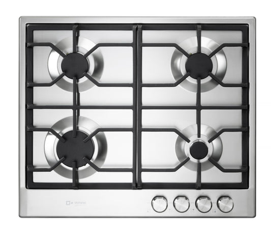Verona VDGCT424FSS Verona 24" Designer Gas Cooktop-Brass Burners Ss