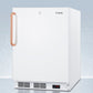 Summit VT65MLBITBCADA Ada Compliant Built-In Undercounter Medical All-Freezer Capable Of -25 C Operation, White With Pure Copper Handle And Front Lock