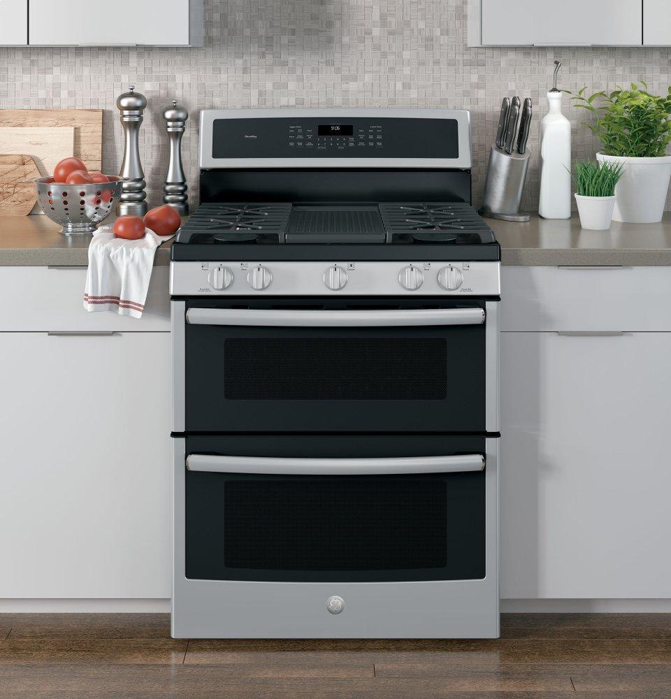 Ge Appliances PGB960SEJSS Ge Profile™ 30" Free-Standing Gas Double Oven Convection Range