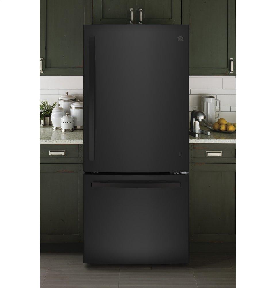 Ge Appliances GDE21EGKBB Ge® Energy Star® 21.0 Cu. Ft. Bottom-Freezer Refrigerator