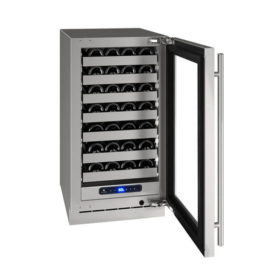 U-Line UHWC518SG41A Hwc518 18" Wine Refrigerator With Stainless Frame Finish And Right-Hand Hinge Door Swing (115 V/60 Hz Volts /60 Hz Hz)