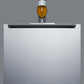 Summit SBC58BBIADA Built-In Undercounter Ada Height Commercially Listed Dual Tap Beer Dispenser With Stainless Steel Wrapped Door And Black Cabinet