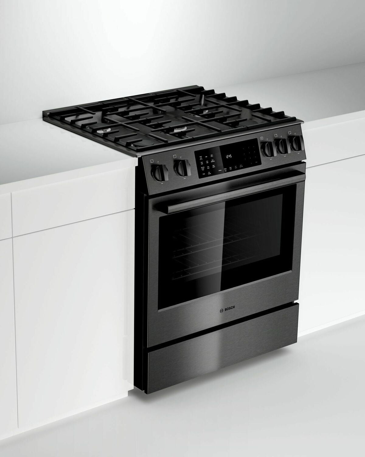 Bosch HGI8046UC 800 Series Gas Slide-In Range 30'' Black Stainless Steel Hgi8046Uc