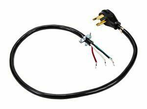 Amana PT600 6' 4-Wire 40 Amp Range Cord - Black