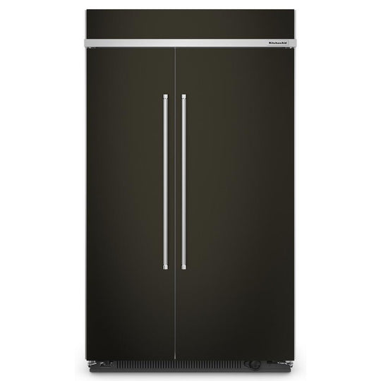 Kitchenaid KBSN708MBS 30 Cu. Ft. 48" Built-In Side-By-Side Refrigerator With Printshield™ Finish